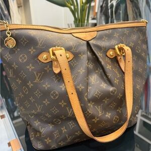 Louis Vuitton Brown and Tan Monogram Tote